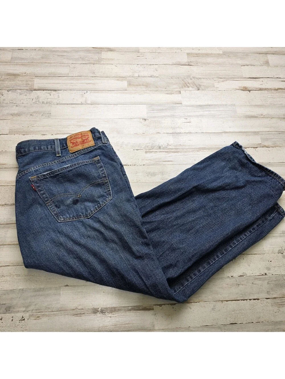 Levi's 559 Jeans Mens 44x29 (*27) Blue Denim Comfort Relaxed Straight Fit